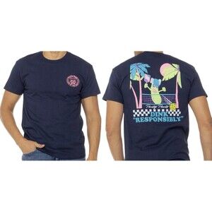 Pickleball Graphic L Mens Tee Soft Comfy 100% Cotton Funny Dink Responsibly